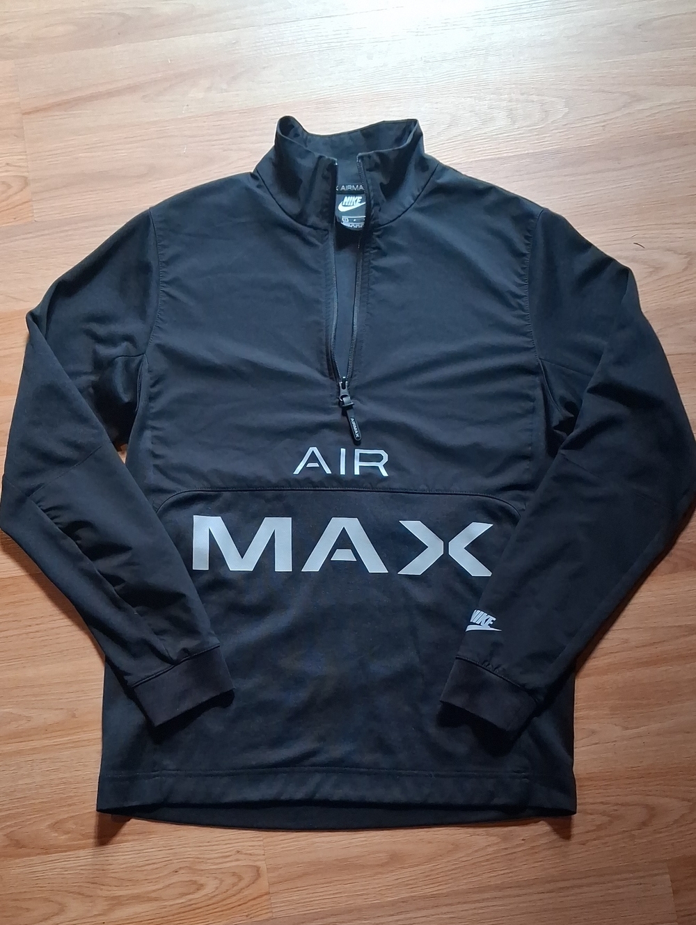 Nike Black AIR MAX Quarter‑Zip Pullover